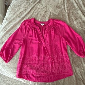 Crown & Ivy Pink Blouse - Super Soft!